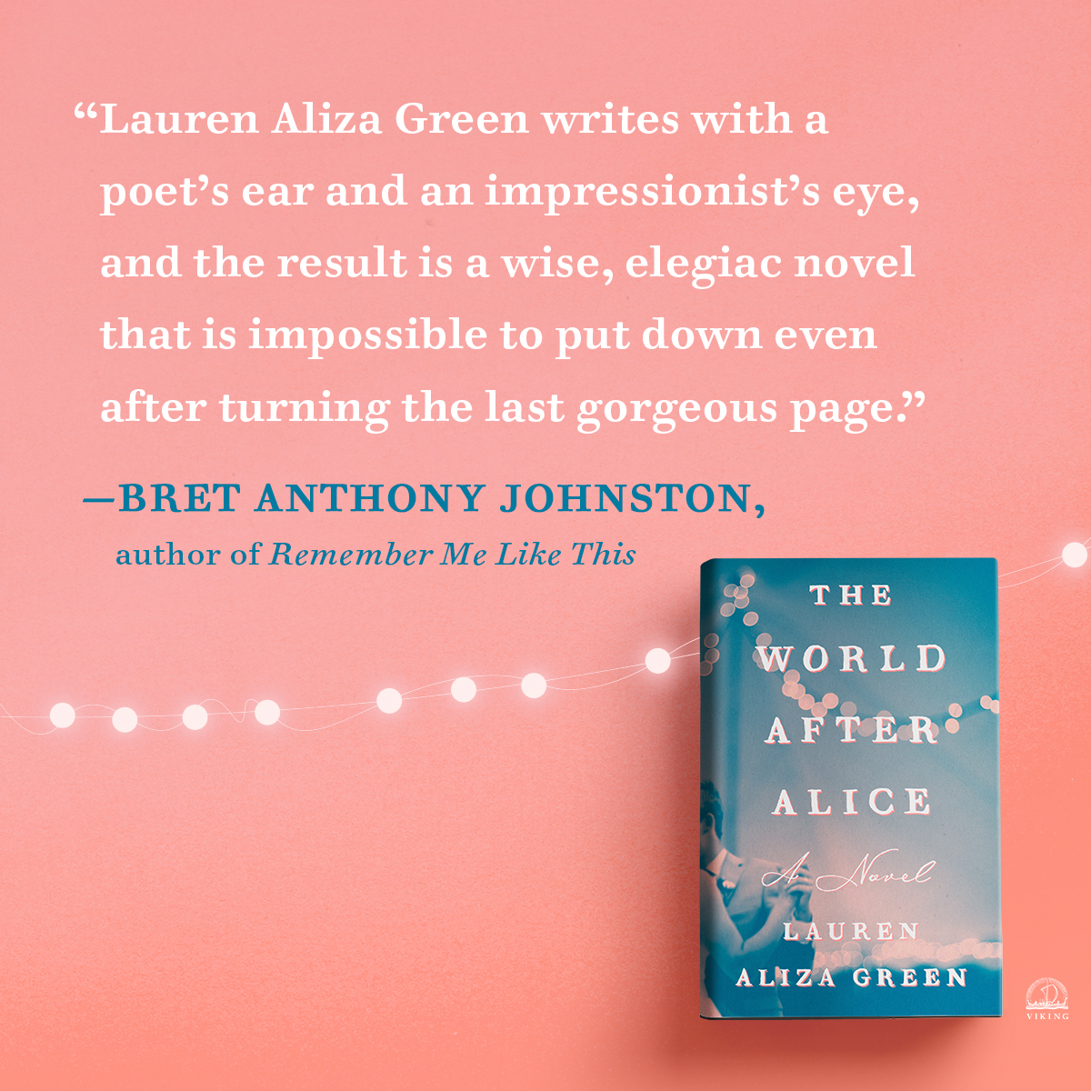 Coming this July, THE WORLD AFTER ALICE by Lauren Aliza Green is 'a wise, elegiac novel that is impossible to put down even after turning the last gorgeous page.” (Bret Anthony Johnston) ✨💖 Learn more and preorder now: bit.ly/44LSSxq