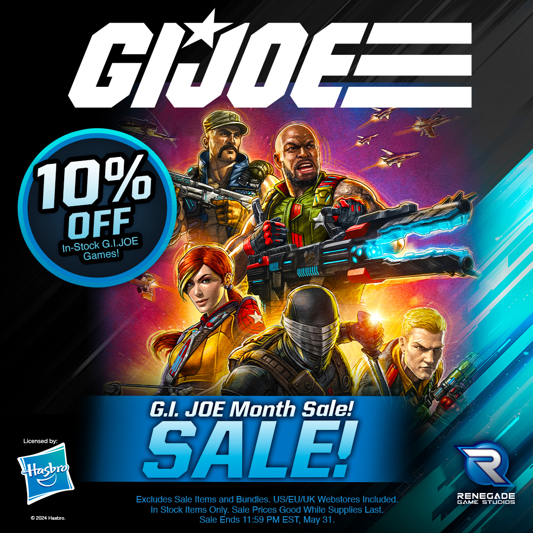 You can save 10% on all in-stock G.I. JOE games all month long! 😱💥 Act now! The sale ends on May 31st at 11:59 pm EDT! Shop Now 👉 brnw.ch/21wJVKt