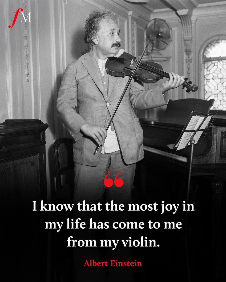 For Albert Einstein, the violin was his greatest source of happiness. ❤️