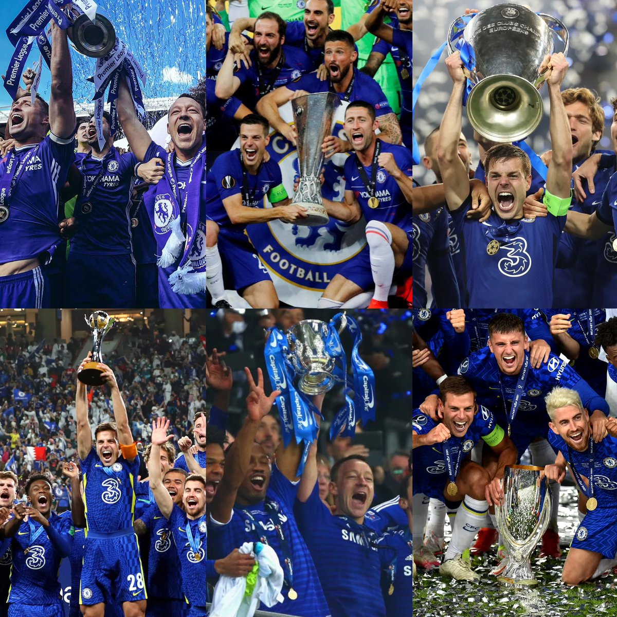 Chelsea are the last London club to win…

Premier League ✅ 
Champions League ✅
Europa League ✅
Club World Cup ✅
Super Cup ✅
League Cup ✅