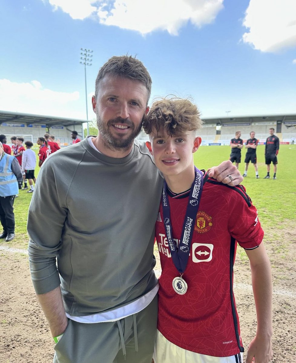 Michael Carrick watching his son become a National Champion today for u14s
