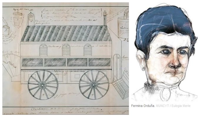 #TalDíaComoHoy en 1865, se le otorga a Fermina Orduña la patente sobre su invento: un carruaje especial para la venta al público de leche de burra, vaca o cabra. Se convierte así en la primera mujer en obtener una patente sobre tecnología propia en España. #WomenInSTEM