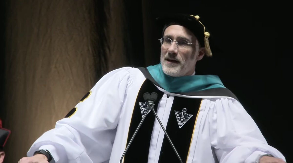 'There is a group of men and women who, for 800 years, has been correcting the lies of living the good life. This is the Dominican order,' said @ArthurBrooks, Ph.D. '24Hon., author and happiness expert during #PC2024's Commencement address.