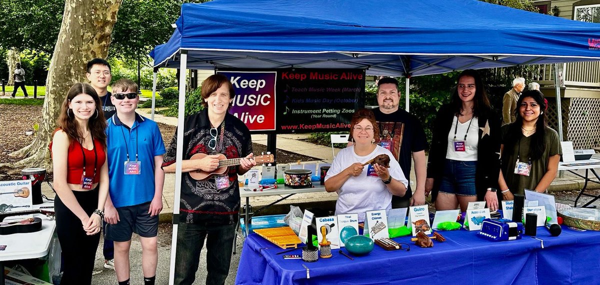 If you are in the Swarthmore Pa area come out for the Fun Fair and jam with us at @4KeepMusicAlive !  #KeepMusicAlive #SwarthmoreFunFair