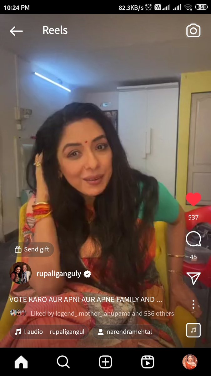 Omg her live and maina miss kardiye 🥺 She is looking gorgeous 🥰 ma'am #RupaliGanguly #Anupamaa