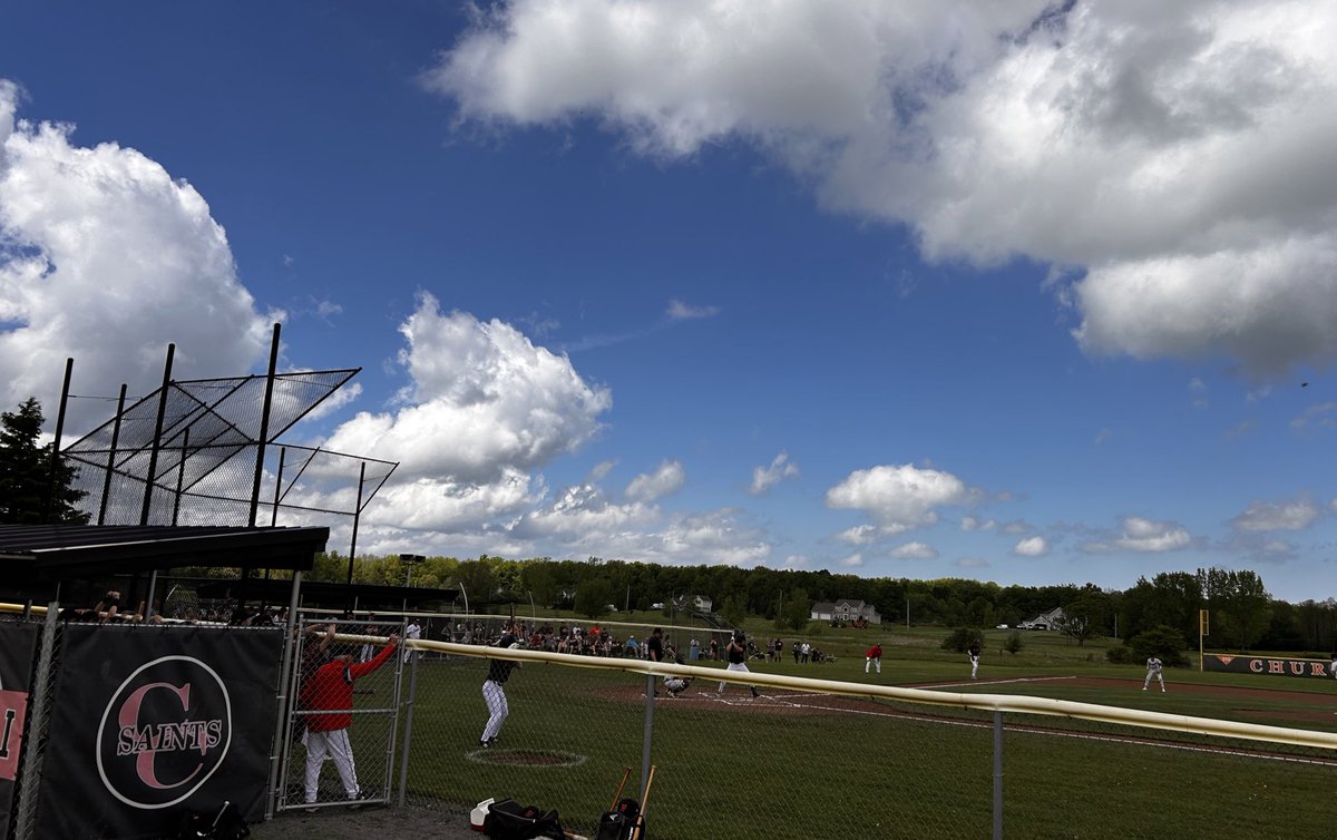 It’s GAMETIME! The Cadets take on the Saints in round one of sectionals @baseballsectv at Churchville Chili. #GoCadets ⚾️🍎