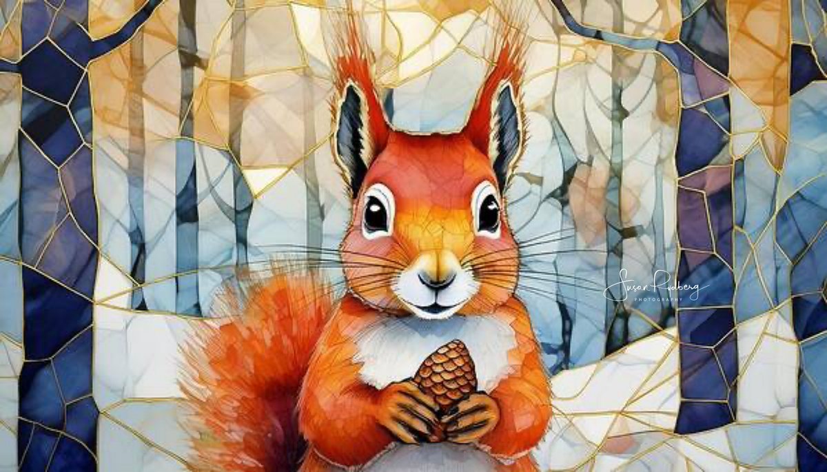 Swedish Red Squirrel #squirrel #Sweden  #animal #portrait #art #homedecor #BuyIntoArt #wallart #gifts #giftideas #interiordesigner #AYearForArt  #whimsical #cute fineartamerica.com/featured/swedi…