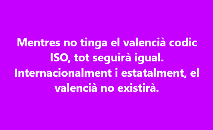 Qué manera de no entender el problema.
Por culpa de gente como tú el valenciano NO EXISTE. @Vicente_Mompo_ 
Mompó: 'En la lengua deberíamos ir todos a una ..... larazon.es/comunidad-vale…