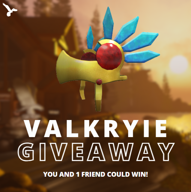 Timeless Valkyrie Giveaway!

You + One friend could win a Timeless Valkyrie!

How to enter:
- Join our group + a friend
- Join our Discord + a friend
- Enter our giveaway in our Discord
- Win and pick a friend with you!

Giveaway will last 24h. Goodluck!
Discord.gg/Kestrel