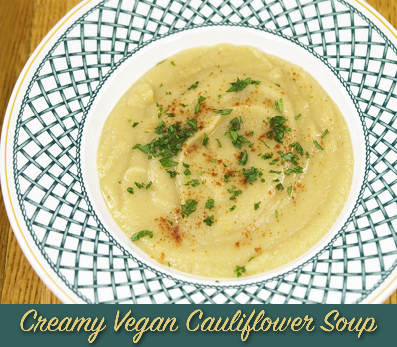 Five simple ingredients are all you need to make this yummy, creamy tasting, #plantbased cauliflower soup!🍲(It's ready in about 30-minutes!) jazzyvegetarian.com/creamy-caulifl…

#cauliflowerrecipe #plantbasedrecipes #plantbasedsoup #soup #vegan #veganrecipe #veganrecipes #cauliflowersoup