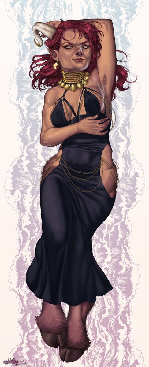 Forgot to post earlier, but another commission for my friend Ez! This is the clothed version because we can't give all the goods away 😌