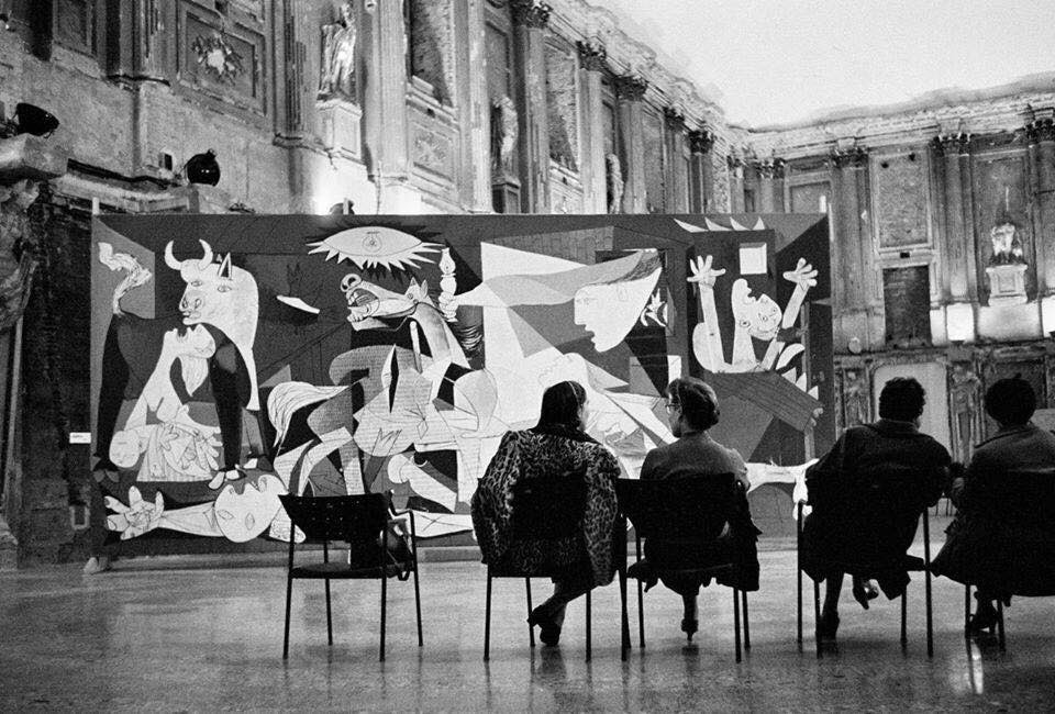 © René Burri Picasso’s Guernica in Milan Palazzo Reale, Milan, Italy 1953