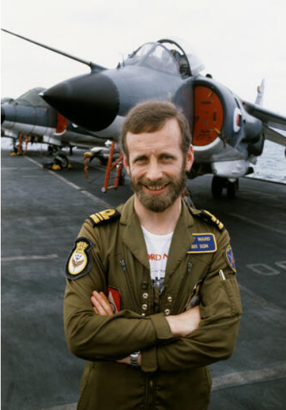 #RIP Royal Navy pilot Cdr Nigel 'Sharkey' Ward who has passed away at the age of 80. Ward commanded the Sea Harriers of 801 Naval Air Squadron during the Falklands War in 1982. He flew more than 60 missions during the conflict, scoring three air-to-air victories.