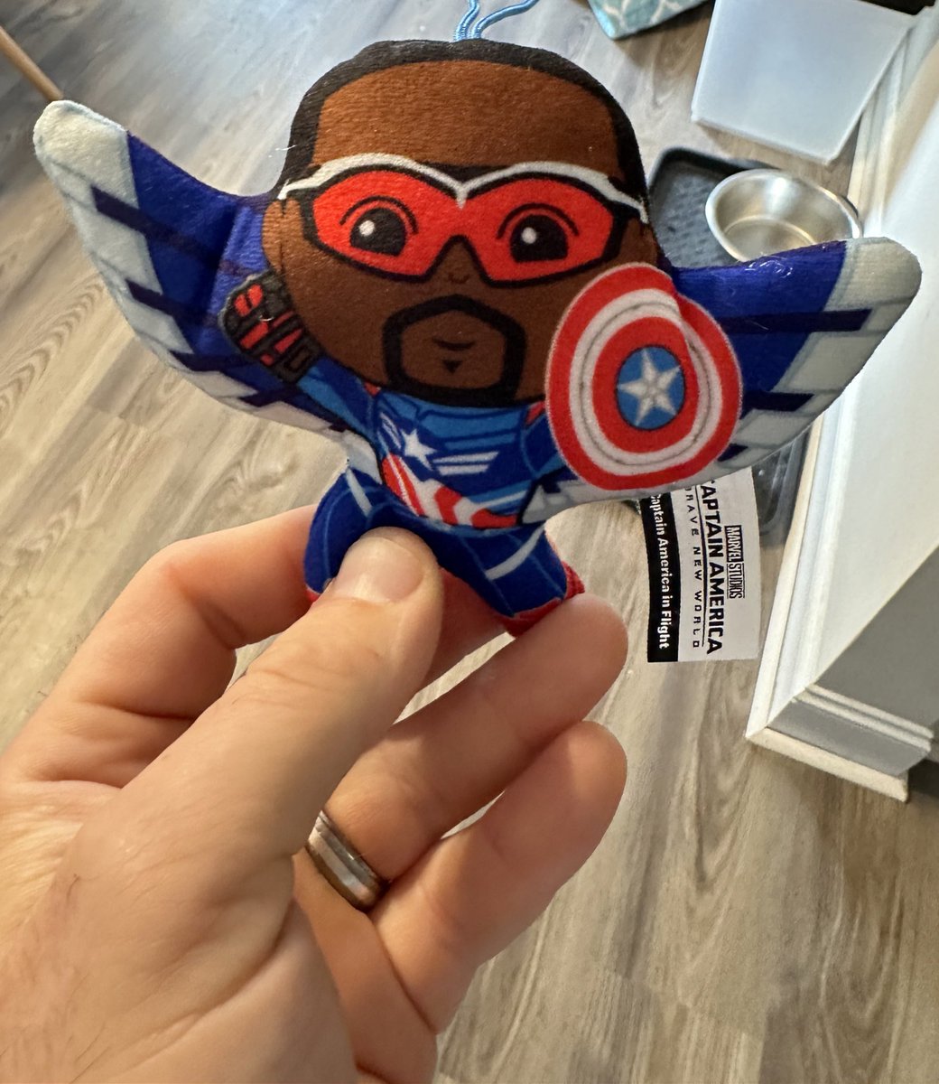 Our 5 year old is in a super hero phase, so she’s pretty excited that she got Captain America in her Happy Meal from McDonald’s