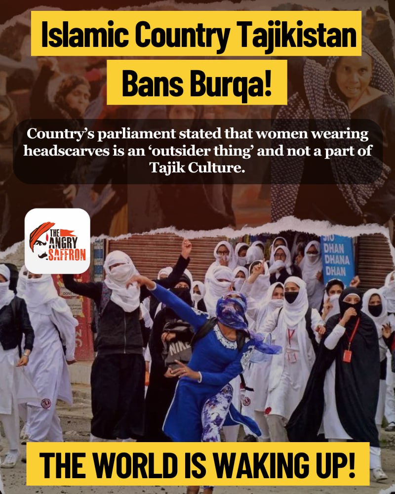 BIG BREAKING: Islamic Country Tajikistan Bans Burqa! 🔥
