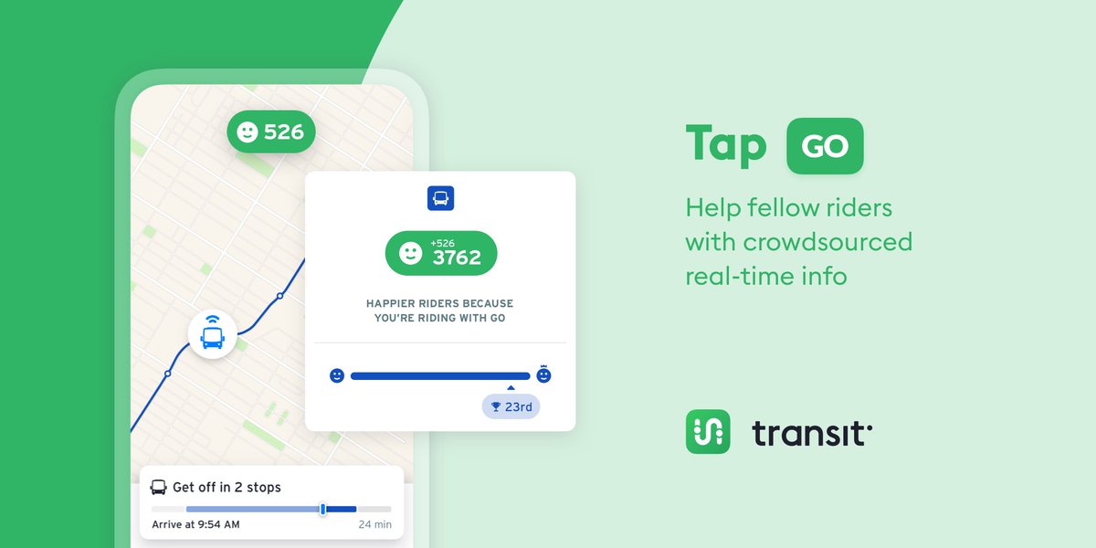 Be a neighbour. 🤝 Saskatoon transit riders can tap 'GO' on @transitapp to share the exact location of their bus with riders along the route. The app can even show how many fellow riders have been helped 😊  📲 Learn more: bit.ly/3uLcJ1x