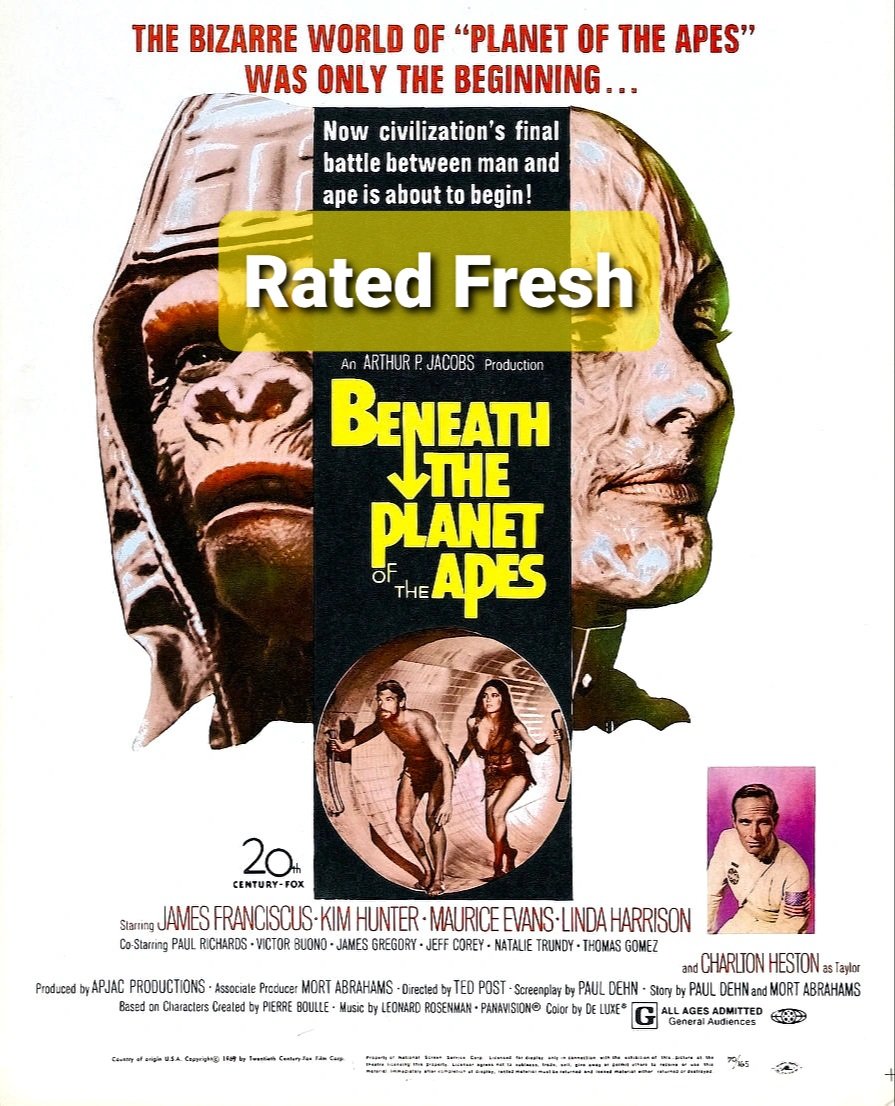 #BeneaththePlanetoftheApes 4 out of 5 #MovieReview #RatedFresh