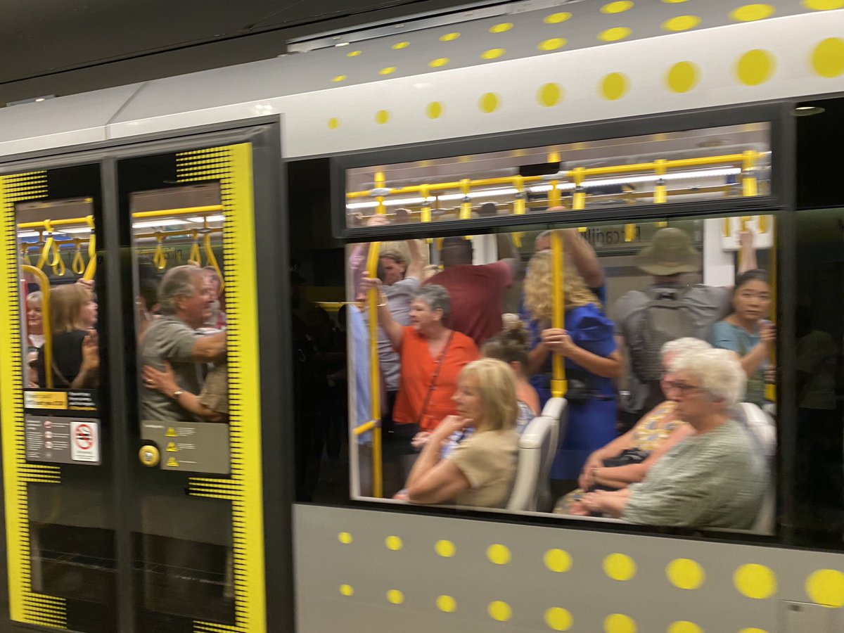 Man(ilow) City! The trams are rammed at Piccadilly with Barry fans heading to Co-op Live tonight, just as #MCFC crowned champions. Waiting for the next one 😬