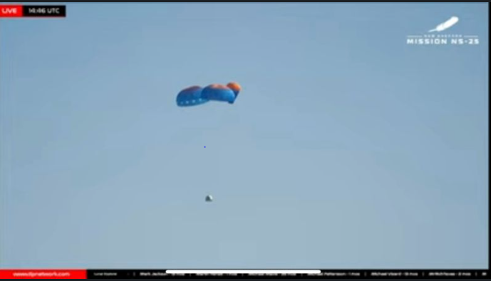 Vedspace1's tweet photo. Blue origin welcomes six new astronauts back to Earth! congratulations guys… welcome home!

#welcomehome #blueorigin @blueorigin #blueorigin https://t.co/DC1MnA99qy