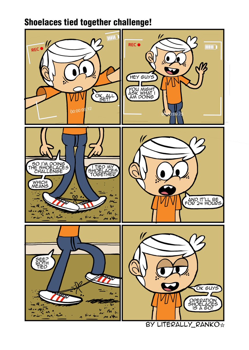 'operation: shoelaces' is a go
#theloudhouse #theloudhousefanart #lincolnloud #fanart #sunday #tlh #shoelaces #challenge