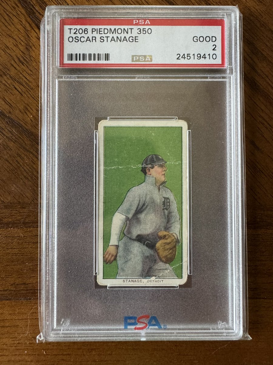 AKABrewersBeat's tweet image. Like, repost, and follow and you’ll be entered into my next giveaway. A T206
of Detroit Tigers Oscar Stanage! When we get to 1,000 followers, the winner will be announced!