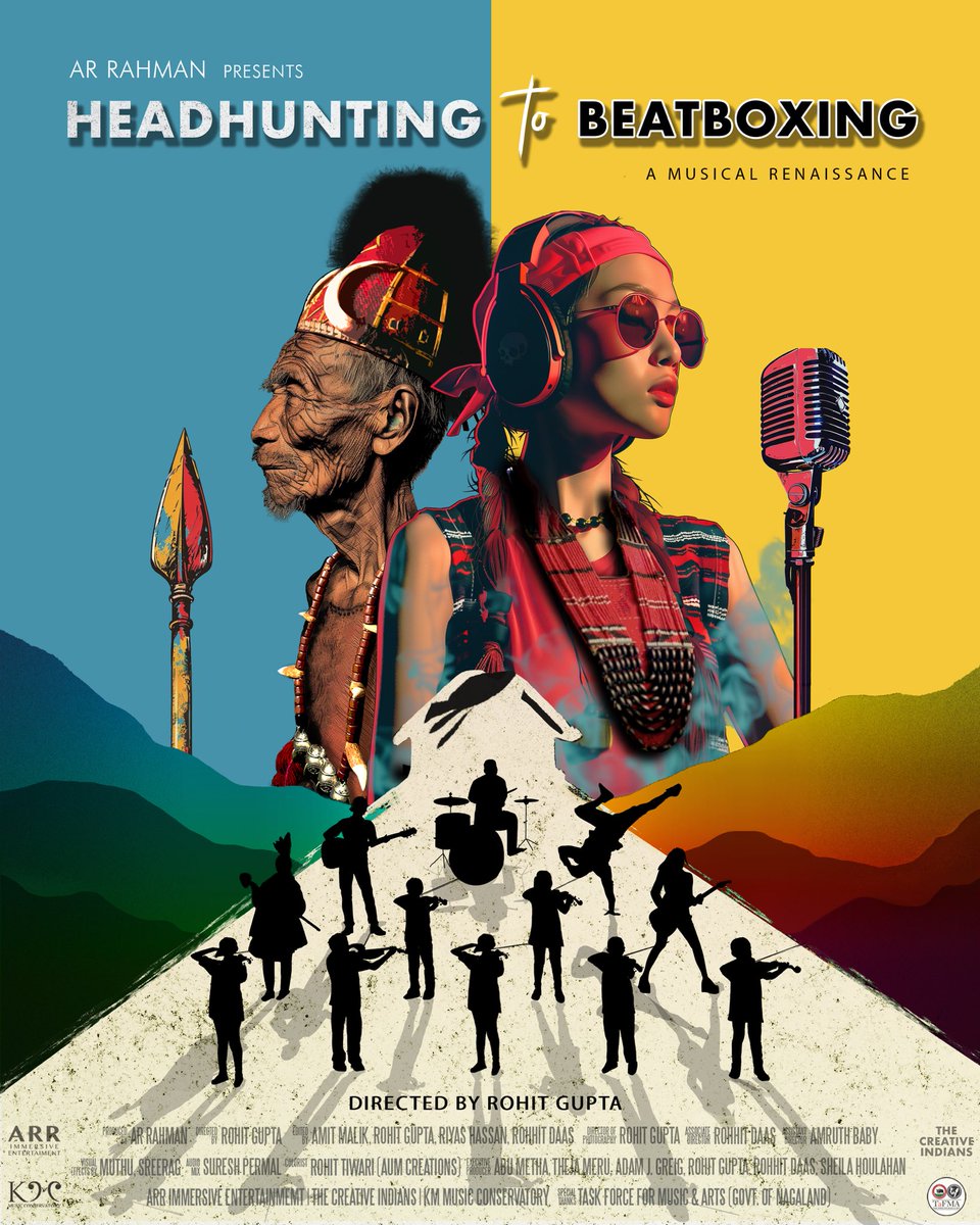 🎬 Fresh from Cannes! 🌟 We're thrilled to unveil the first look of our documentary, 'Headhunting to Beatboxing,' now in post-production. Stay tuned for more updates! Director: Rohit Gupta Producer: AR Rahman Executive producers: Abu Metha, Adam J. Greig, Theja Meru, Rohit