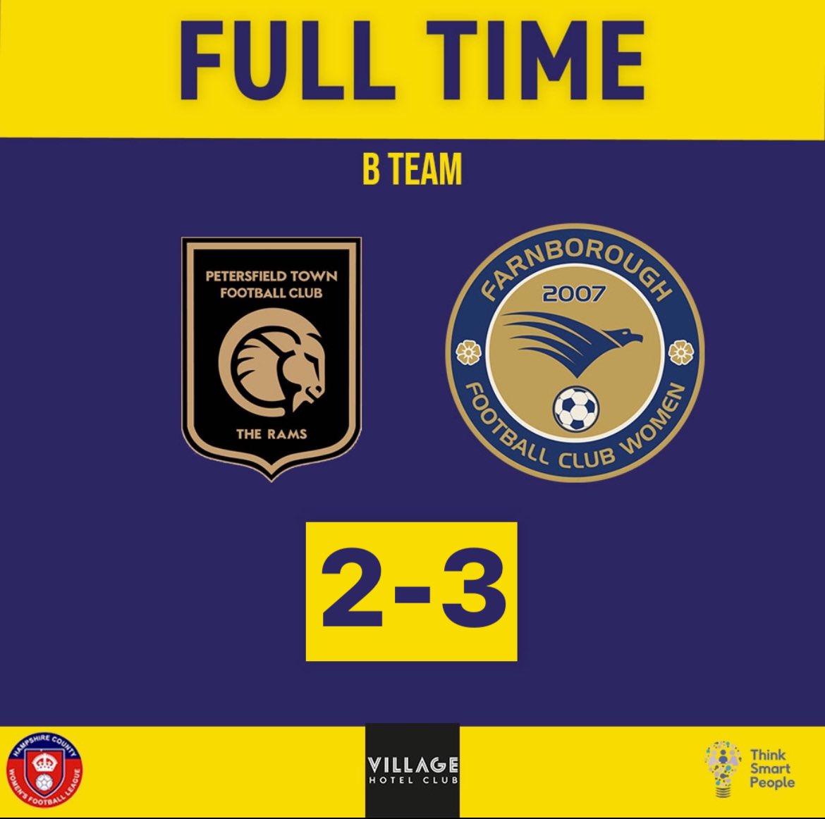 The season ends with victory and confirmation of 2nd place and promotion for the B Team 💛💙 ⚽️ Johnson ⚽️ Sutch ⚽️ Curcher Congratulations to @elinglfc on winning Division 6 👏