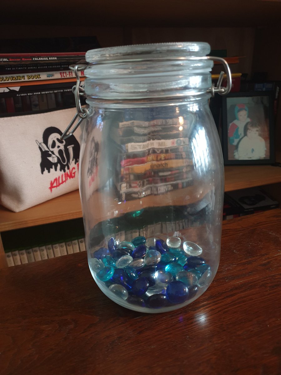 had an idea 💡 i bought a glass jar for £2 & every day i remain sober i put a new glass pebble inside. it doesn't look like much but tomorrow there will be 70 pebbles. 10 whole weeks. i hope one day the sobriety jar will look very full as a reminder of how bloody well i'm doing.