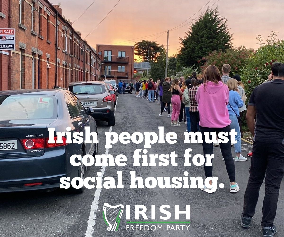 Irish families must come first for social housing.This is justice and common sense.🇮🇪 #Irishfreedom #Housing #LE24 #EP2024