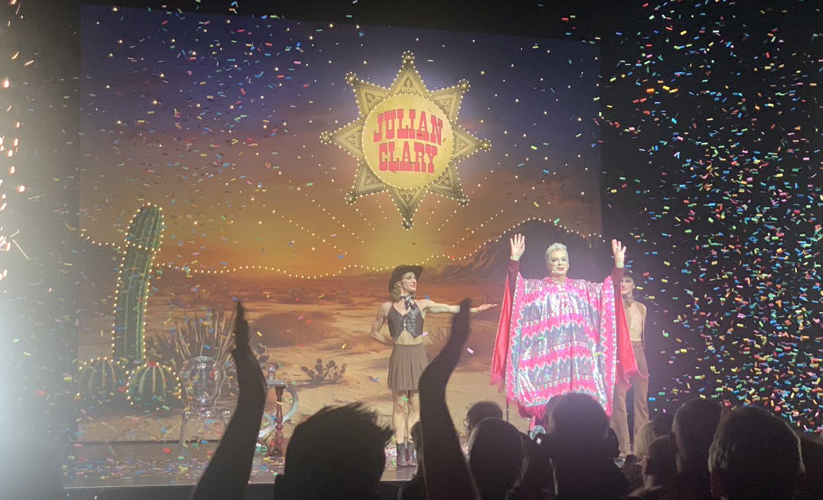 As awful as my current depression is, I’m grateful for the succour, comfort and distraction of theatre, and yesterday I found it twice: revisiting @SkysEdgeMusical matinee (for the 5th time!), then the genuinely hilarious & filthy @JulianClary at @LondonPalladium last night.
