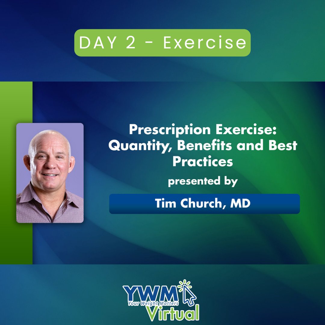 Prescription Exercise: Quantity, Benefits and Best Practices

Speaker: Tim Church, MD, MPH, PhD

Tim Church answers common questions about starting and maintaining an exercise routine. #YourWeightMattersVirtual 

ywmconvention.com/ywm-virtual/re…