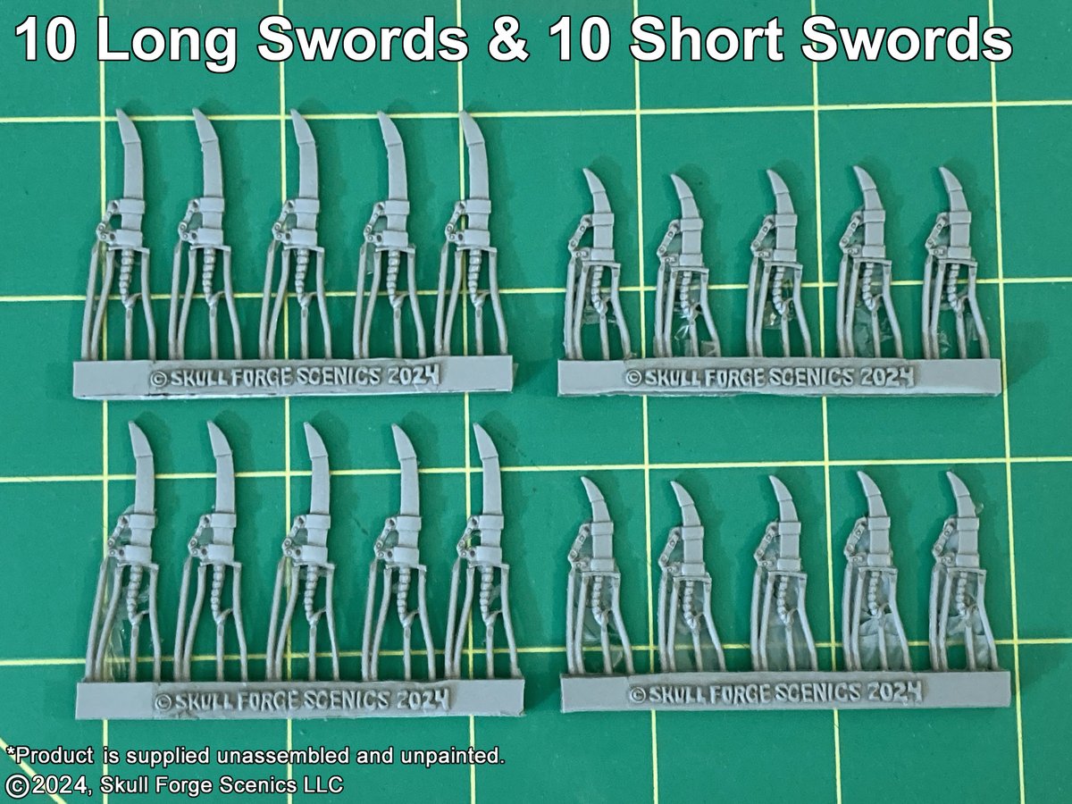 New Scorpion Swords are available in my Skull Forge Scenics shop–
Etsy: etsy.com/shop/skullforg…
eBay: ebay.com/usr/robhawkins…
Check out the blog post to see how I made them & used them on my #TombKings skeletons:
 robhawkinshobby.blogspot.com/2024/05/arming…

#Warhammer #AgeofSigmar #TheOldWorld #AoS