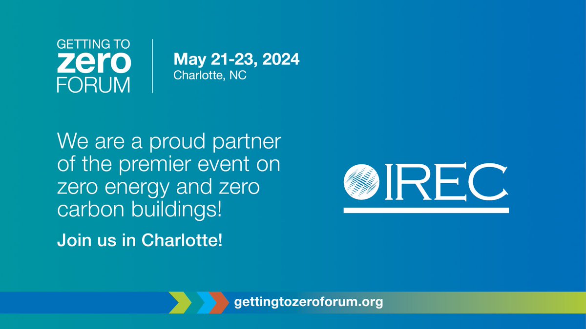 Who's excited about the @GTZForum 2024, held March 21-23 in Charlotte, NC? We are a proud Community Partner of this premier event focused on building decarbonization, hosted by @NewBldgsInst and @RockyMtnInst! Learn more and register: bit.ly/GTZ-Forum-2024