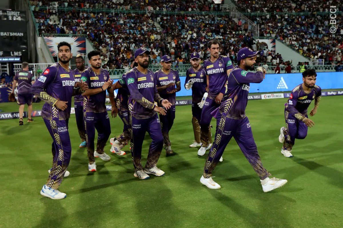 KKR FINISHED WITH THE BEST NRR FOR AN IPL TEAM IN A SEASON. 🤯🏆