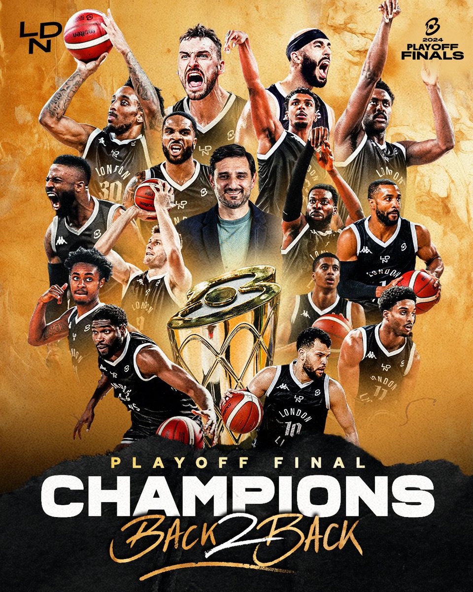 YOUR 2024 BACK 2 BACK PLAYOFF FINAL CHAMPIONS!!! 🔥🏆🦁

#WeAreLondon