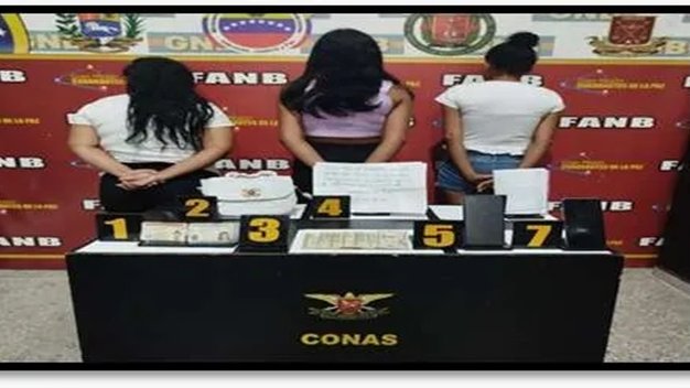 Funcionarios de la Farnb, detuvieron a tres mujeres que amenazaban a empresarios y comerciantes  en Las Tejerías, Aragua. #19May #Regionales