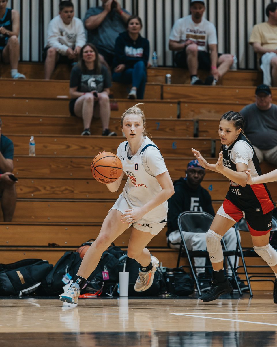 2027 Emma Schaeffer of MAC Basketball @MacBasketballUA is a highly skilled player from the Buckeye State. She was very efficient on both ends of the floor in leading her team to a championship victory over Example Sports @wadesworld32 @LBIPremierBB @LBI_Carolina