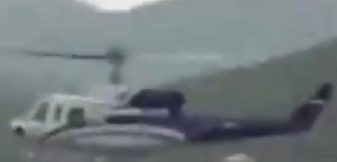 The Iranian President and his entourage usually use Mi-17 or Bell 214 helicopters. Judging by the published videos, the crash was a Bell 214.