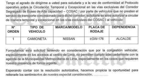 Gpereyrac's tweet image. Rafael López Aliaga pide a la ATU usar la vía exclusiva del Metropolitano porque la congestión vehicular le impide “cumplir adecuadamente” la agenda de la MML. Le afecta el tráfico como a todos los limeños, pero… elcomercio.pe/lima/rafael-lo…