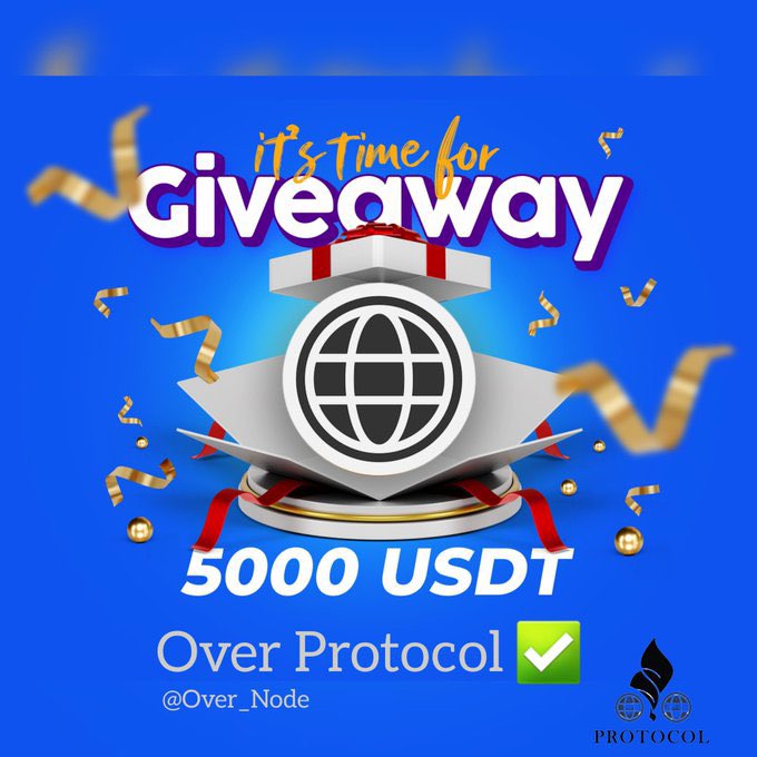 🔴 5000$ usdt Giveaway 🔴

⚡Participate in the 5000 USDT  
I'm giving a free usdt to followers who complete these task 👇

🔶️Follow @Over_Node
🔶️Follow @Node_Proto 
🔶️Repost this 🔁
🔶️Comment 💬

10th Weekend Giveaway End in 24 Hour's, Per Winner Received 1000$.