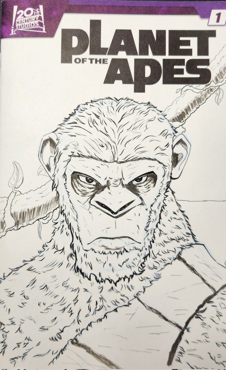 Caesar is Home #planetoftheapes #sketchcover