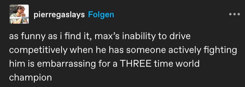 "inability to drive competitively"

did we watch the same race💀