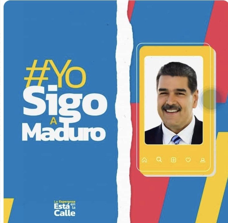 #YoSigoAMaduro 📌Seguí las cuentas de @NicolasMaduro en todas las redes.