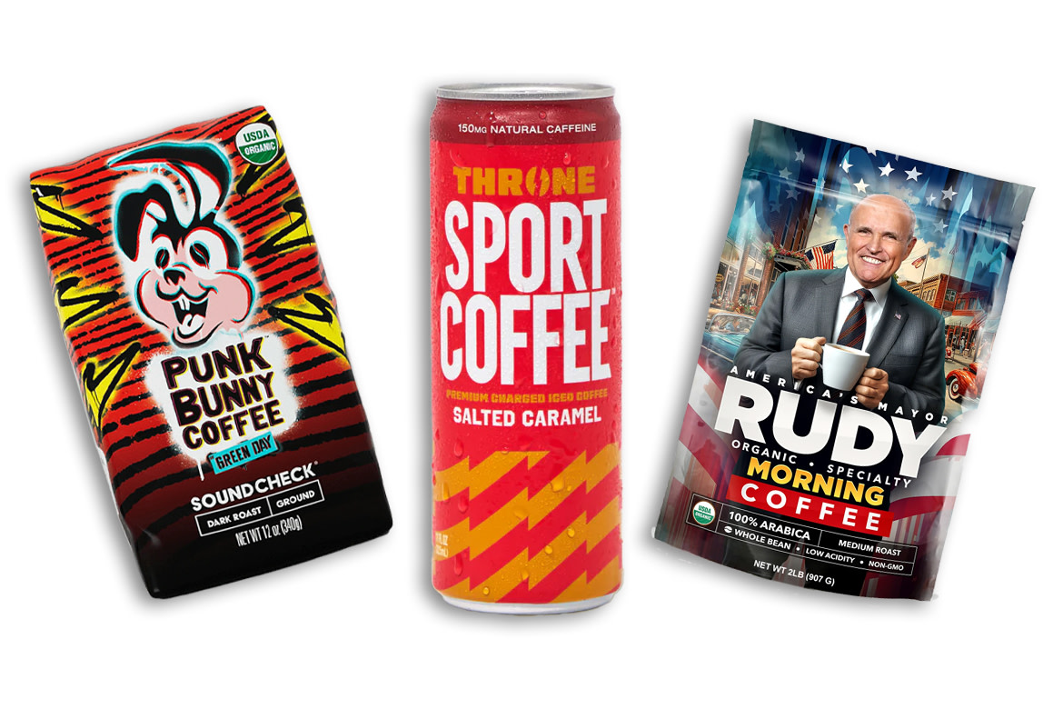 A trio of new celebrity-backed coffee brands, and they keep getting weirder and weirder. sprudge.cc/3WJXwtw