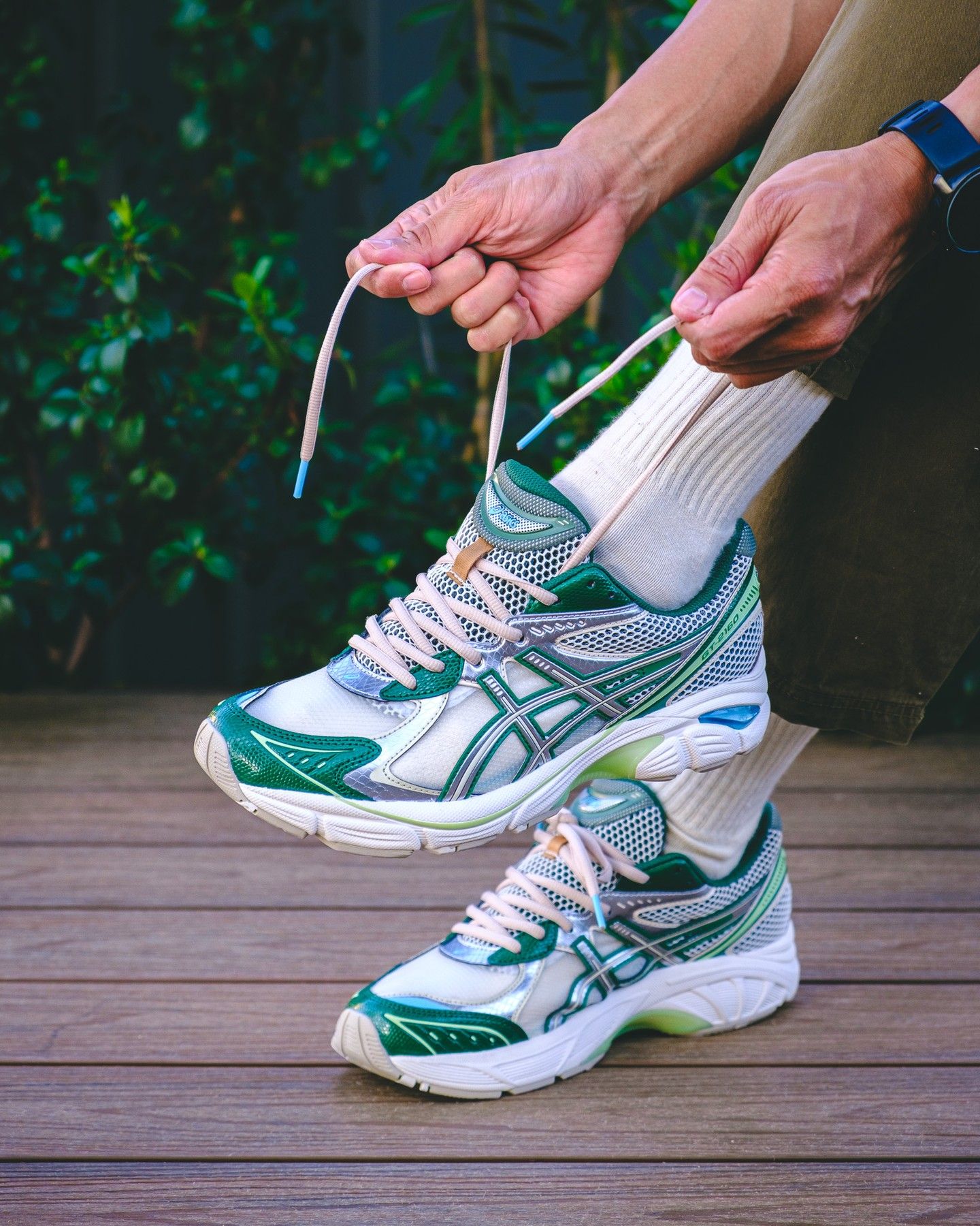 靴 Above The Clouds x Asics GT-2160 Green ABOVE THE CLOUDS X GT-2160 | Unisex | Cream/Shamrock Green