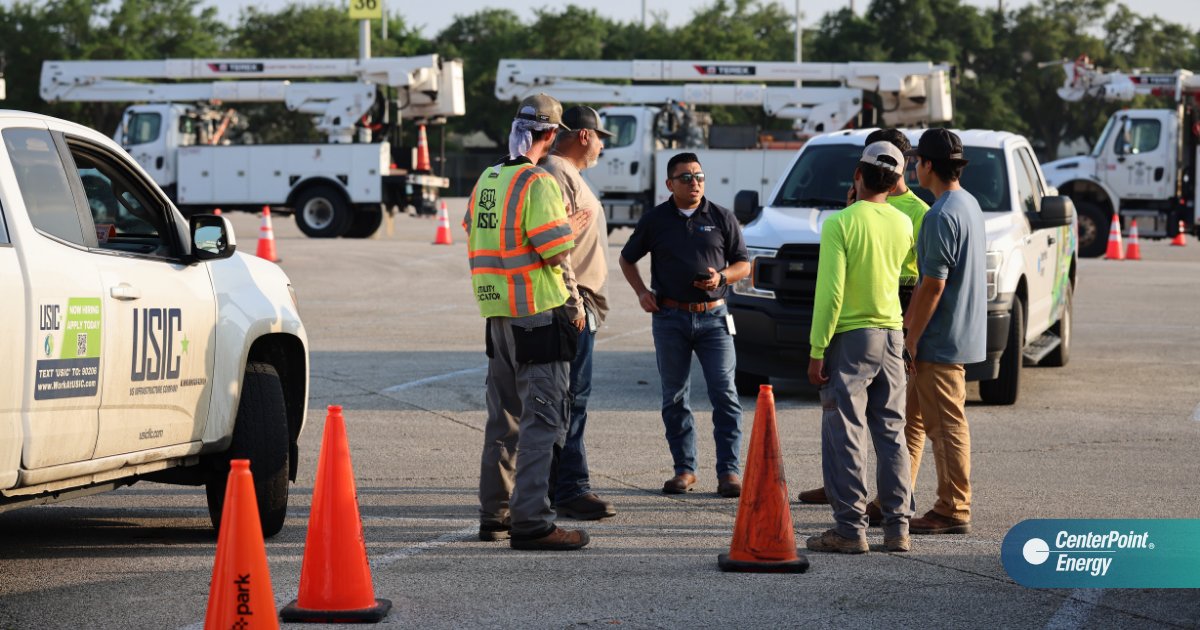 Thanks to the 5,000 mutual assistance crews who answered the call to help support our 2,000 employees and contractors already on the job. They started arriving in #Houston around midnight on Friday but before being deployed, these mutual assistance crews need to go through