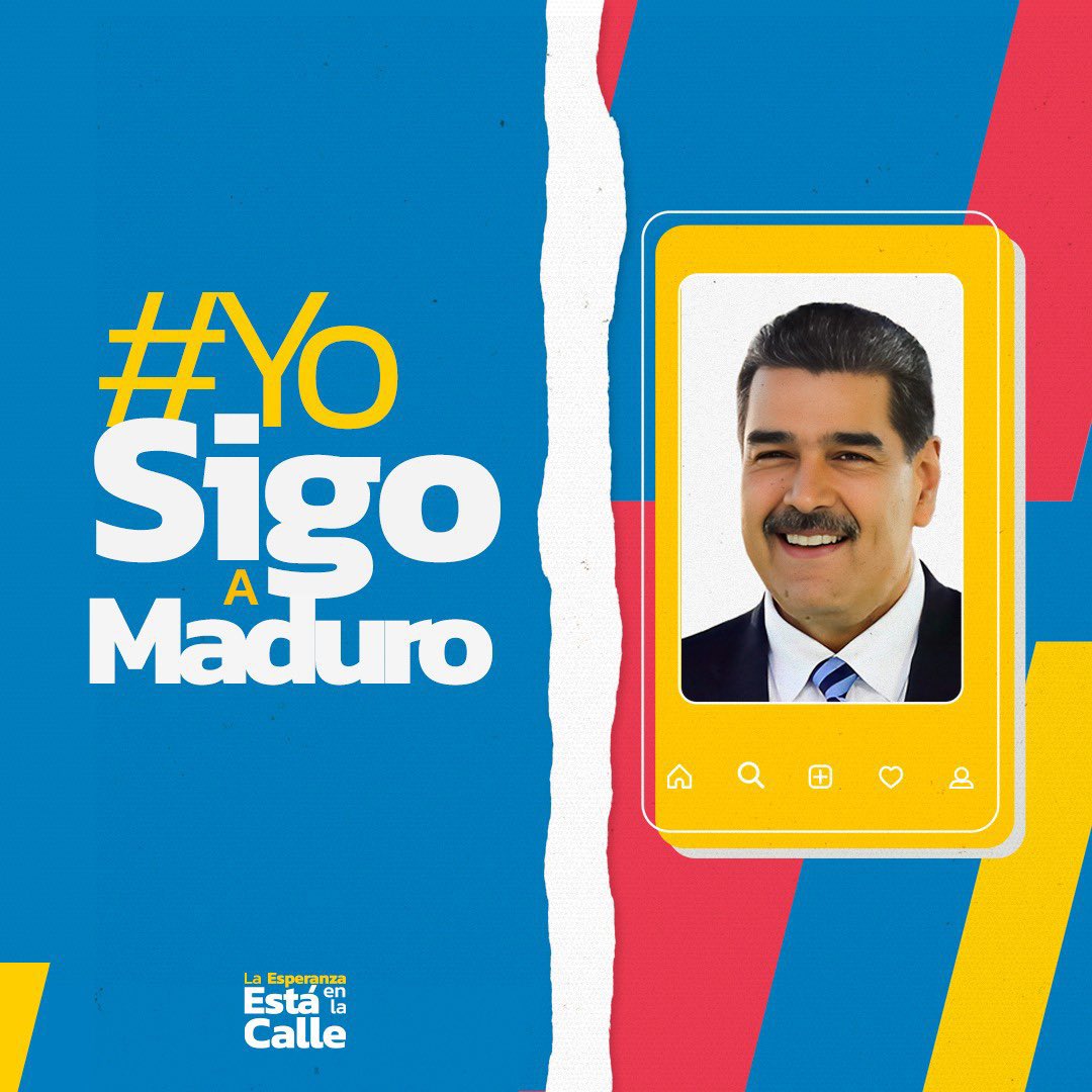 Por cierto, #YoSigoAMaduro. #FelizDomingo #19May #Venezuela @NicolasMaduro