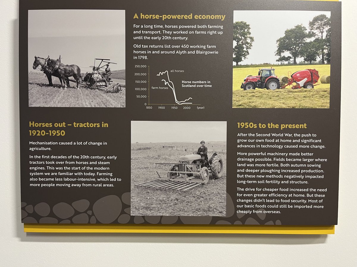 Fabulous exhibition on #Farming fit for the future from ⁦@CateranEco⁩ .. great to see historical and contemporary examples of farmers using eco friendly approaches