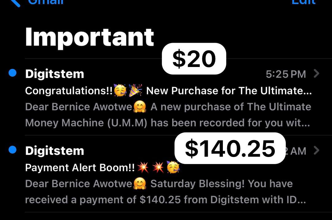 Bagged $20 after I cashed out $140 plus todayy 🥳🥳🚀💃💃💵 Affiliate marketing is indeed the new oil🥳🥳💃 Send a “hi “ if you want to know more about affiliate marketing 😉 Thank you @digitstem Thank you @Naana_Sarpong1 Thank youu @NathanielB7087