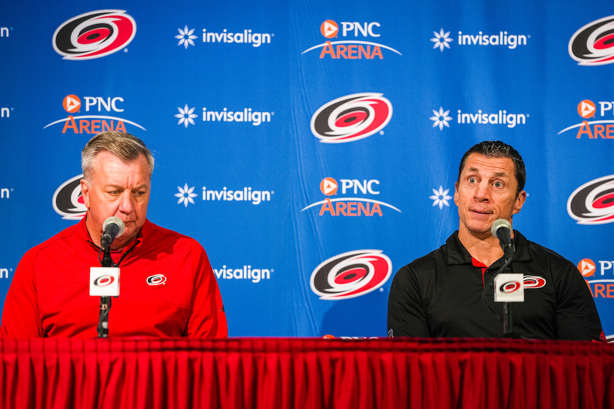 Included within the press release announcing Brind'Amour's multi-year extension, it says that both the head coach and Don Waddell will hold their end-of-season media availability Monday at 10 a.m. at PNC Arena. The plan is for it to be streamed live on Hurricanes.com.